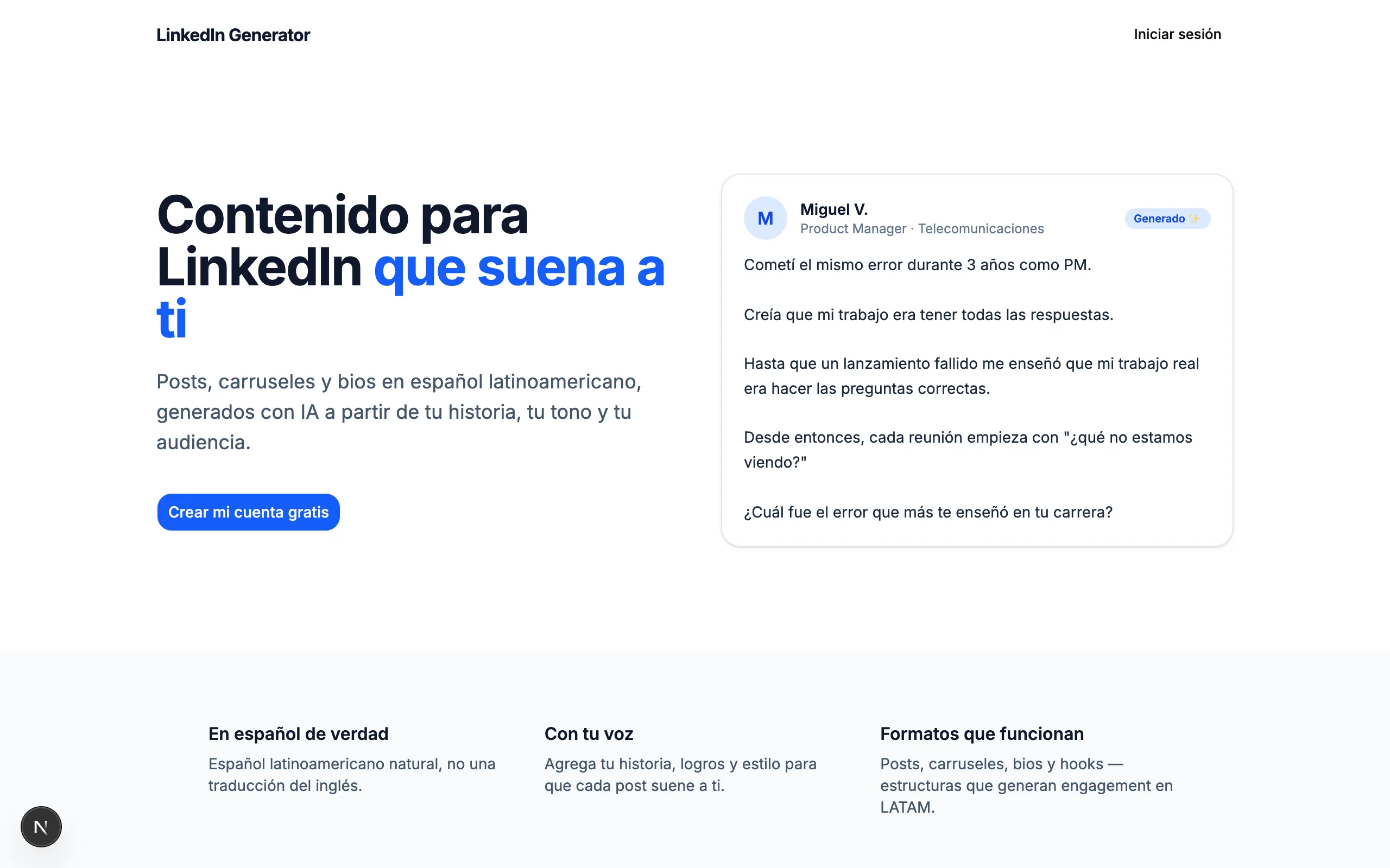 LinkedIn Generator
